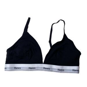 Hanes Originals Comfywear Women's Sleep Crop Bralette Shelton Size Medium